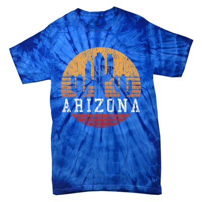 Arizona Cool Gift Gift Vintage Retro Cactus Gift Tie-Dye T-Shirt