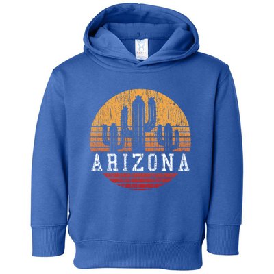 Arizona Cool Gift Gift Vintage Retro Cactus Gift Toddler Hoodie