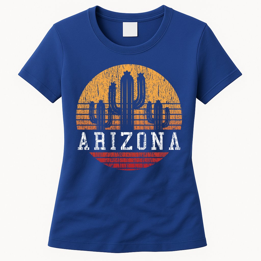 Arizona Cool Gift Gift Vintage Retro Cactus Gift Womens T-Shirt