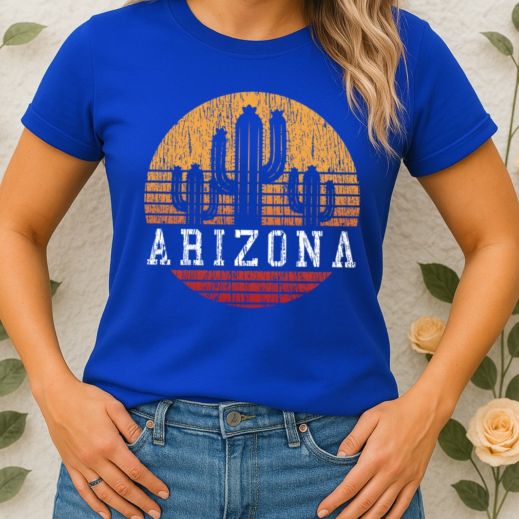 Arizona Cool Gift Gift Vintage Retro Cactus Gift Womens T-Shirt
