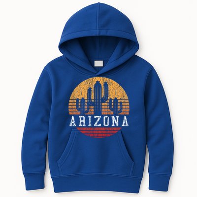 Arizona Cool Gift Gift Vintage Retro Cactus Gift Kids Hoodie