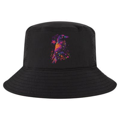 Aesthetic Crow Graphic Cute Bird  Cool Comfort Performance Bucket Hat