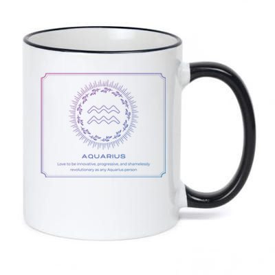 Aquarius Character Gift 11oz Black Color Changing Mug