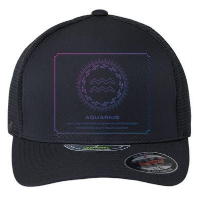 Aquarius Character Gift Flexfit Unipanel Trucker Cap