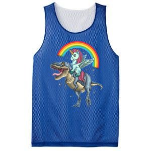 Aunticorn Cute Gift Riding Dinosaur T Rex Gift Mesh Reversible Basketball Jersey Tank