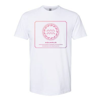 Aquarius Character Gift Softstyle CVC T-Shirt