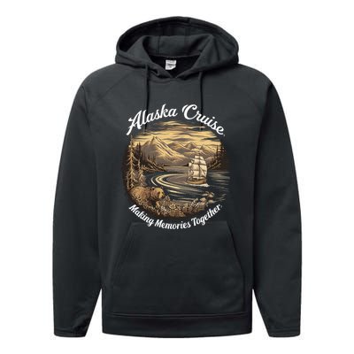 Alaska Cruise Gift Performance Fleece Hoodie