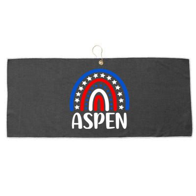 Aspen Colorado Gift I Love Aspen Colorado Usa Gift Large Microfiber Waffle Golf Towel