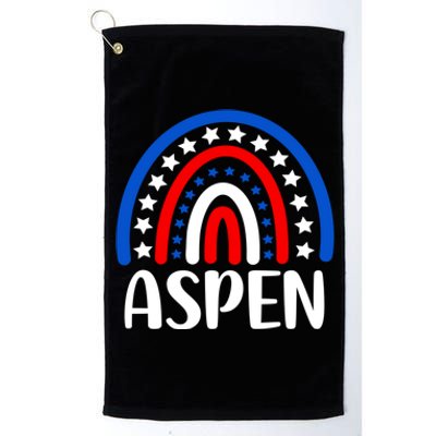 Aspen Colorado Gift I Love Aspen Colorado Usa Gift Platinum Collection Golf Towel