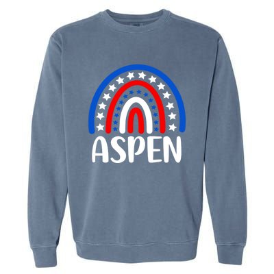 Aspen Colorado Gift I Love Aspen Colorado Usa Gift Garment-Dyed Sweatshirt