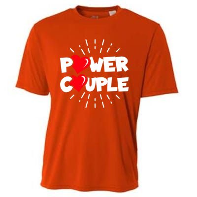 Anniversary Couple Gift Power Couple Gift Couples Valentine's Day Cool Gift Cooling Performance Crew T-Shirt