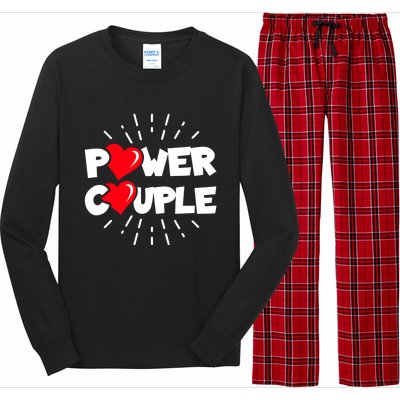 Anniversary Couple Gift Power Couple Gift Couples Valentine's Day Cool Gift Long Sleeve Pajama Set