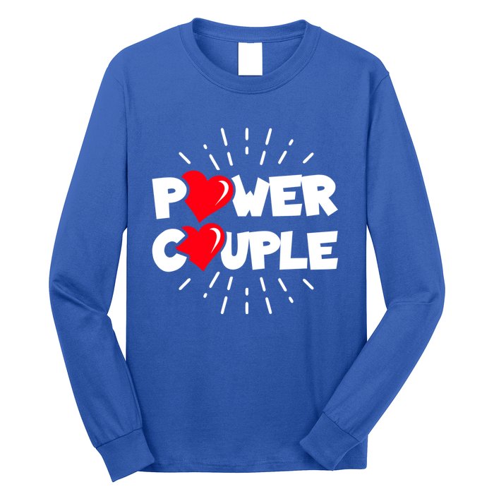 Anniversary Couple Gift Power Couple Gift Couples Valentine's Day Cool Gift Long Sleeve Shirt