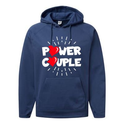 Anniversary Couple Gift Power Couple Gift Couples Valentine's Day Cool Gift Performance Fleece Hoodie