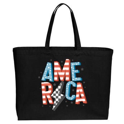 America Cute Gift Cotton Canvas Jumbo Tote