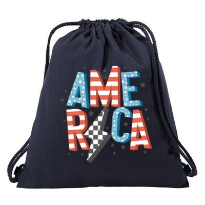 America Cute Gift Drawstring Bag