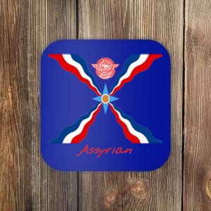 Assyria Cool Gift Assyrian Flag Cool Gift Assyrians Lamassu Gift Coaster