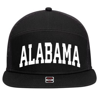 Alabama Crewneck Gift Sports College Style State Usa 7 Panel Mesh Trucker Snapback Hat