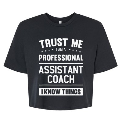 Assistant Coach Gift Idea Professional Coaches Bella+Canvas Jersey Crop Tee