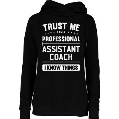 Assistant Coach Gift Idea Professional Coaches Womens Funnel Neck Pullover Hood