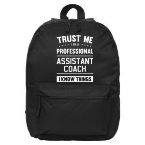 Assistant Coach Gift Idea Professional Coaches 16 in Basic Backpack