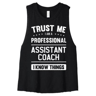 Assistant Coach Gift Idea Professional Coaches Women's Racerback Cropped Tank