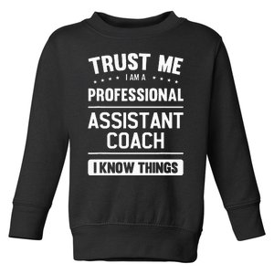 Assistant Coach Gift Idea Professional Coaches Toddler Sweatshirt