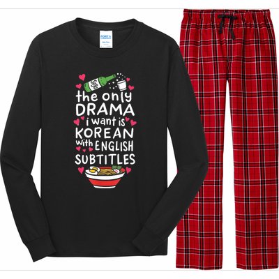 A Cute Gift Korean With English Subtitles Long Sleeve Pajama Set