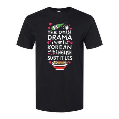 A Cute Gift Korean With English Subtitles Softstyle CVC T-Shirt