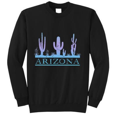 Arizona Cactus Garden Design Az Weathered Souvenir Sweatshirt