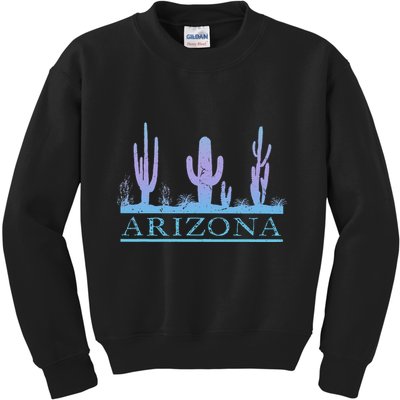 Arizona Cactus Garden Design Az Weathered Souvenir Kids Sweatshirt
