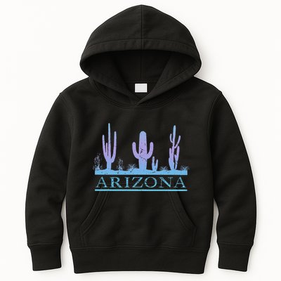 Arizona Cactus Garden Design Az Weathered Souvenir Kids Hoodie