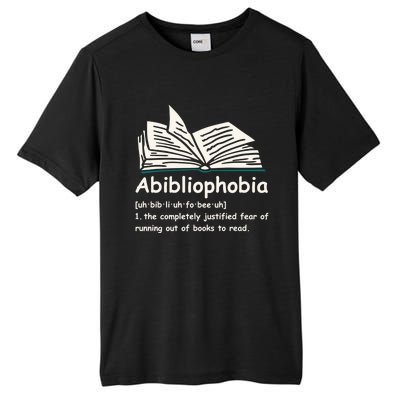 Abibliophobia Cute Gift Reading Bookworm Reader Gift Tall Fusion ChromaSoft Performance T-Shirt