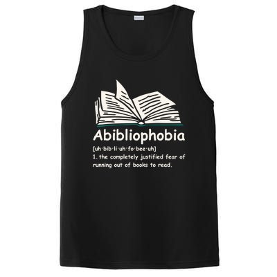 Abibliophobia Cute Gift Reading Bookworm Reader Gift PosiCharge Competitor Tank