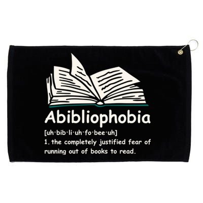 Abibliophobia Cute Gift Reading Bookworm Reader Gift Grommeted Golf Towel