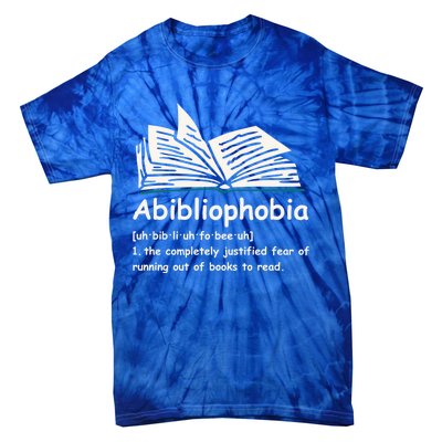 Abibliophobia Cute Gift Reading Bookworm Reader Gift Tie-Dye T-Shirt