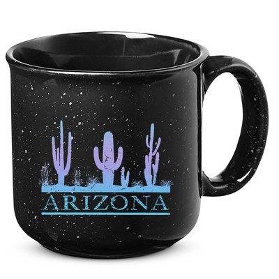 Arizona Cactus Garden Design Az Weathered Souvenir 15oz Campfire Ceramic Mug