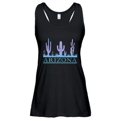 Arizona Cactus Garden Design Az Weathered Souvenir Ladies Essential Flowy Tank