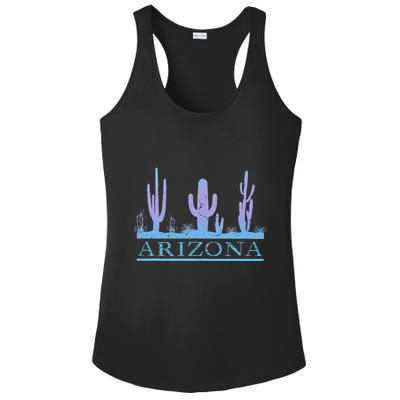 Arizona Cactus Garden Design Az Weathered Souvenir Ladies PosiCharge Competitor Racerback Tank