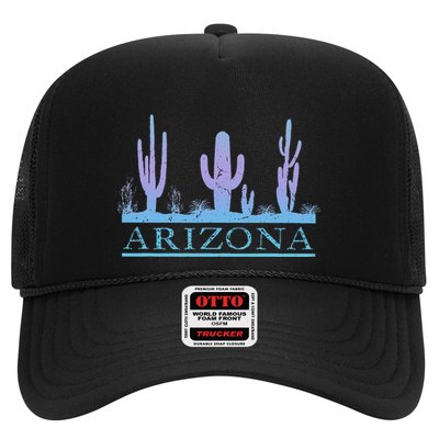 Arizona Cactus Garden Design Az Weathered Souvenir Trucker Hat