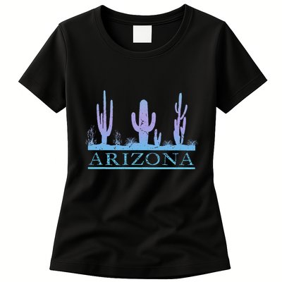 Arizona Cactus Garden Design Az Weathered Souvenir Womens T-Shirt