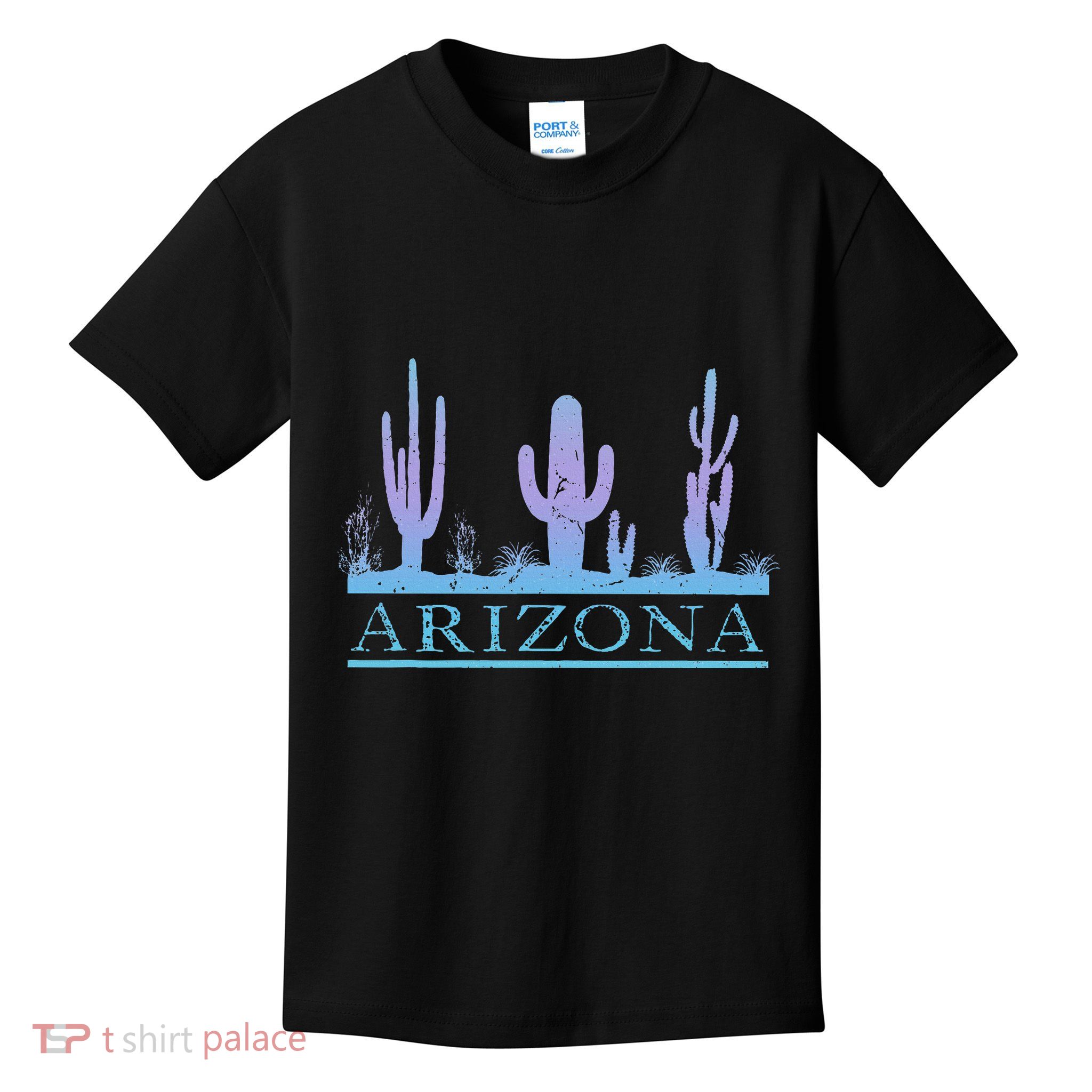 Arizona Cactus Garden Design Az Weathered Souvenir Kids T-Shirt