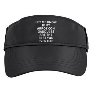 Arroz Con Gandules Apparel Cute Funny Rice Lover Design Adult Drive Performance Visor