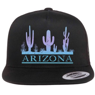 Arizona Cactus Garden Design Az Weathered Souvenir Cute Gift Flatbill Hat