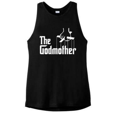 American Classics Godmother The Movie Distress Mothers Day Ladies PosiCharge Tri-Blend Wicking Tank