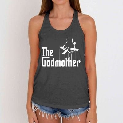 American Classics Godmother The Movie Distress Mothers Day Women's Knotted Racerback Tank