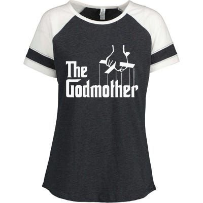 American Classics Godmother The Movie Distress Mothers Day Enza Ladies Jersey Colorblock Tee