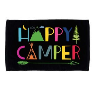 Arrow Camper Happy Summer Camp Camping Gift Great Gift Microfiber Hand Towel