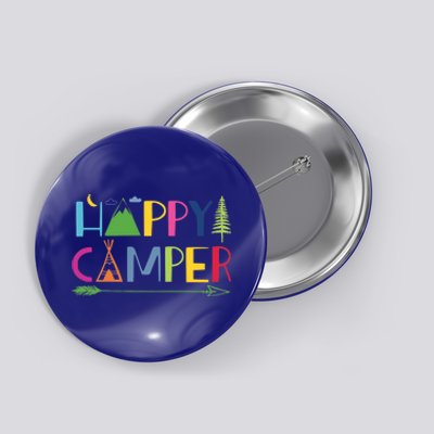 Arrow Camper Happy Summer Camp Camping Gift Great Gift Button