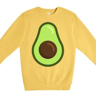 Avocado Costume Halloween Vegan Gift Premium Crewneck Sweatshirt